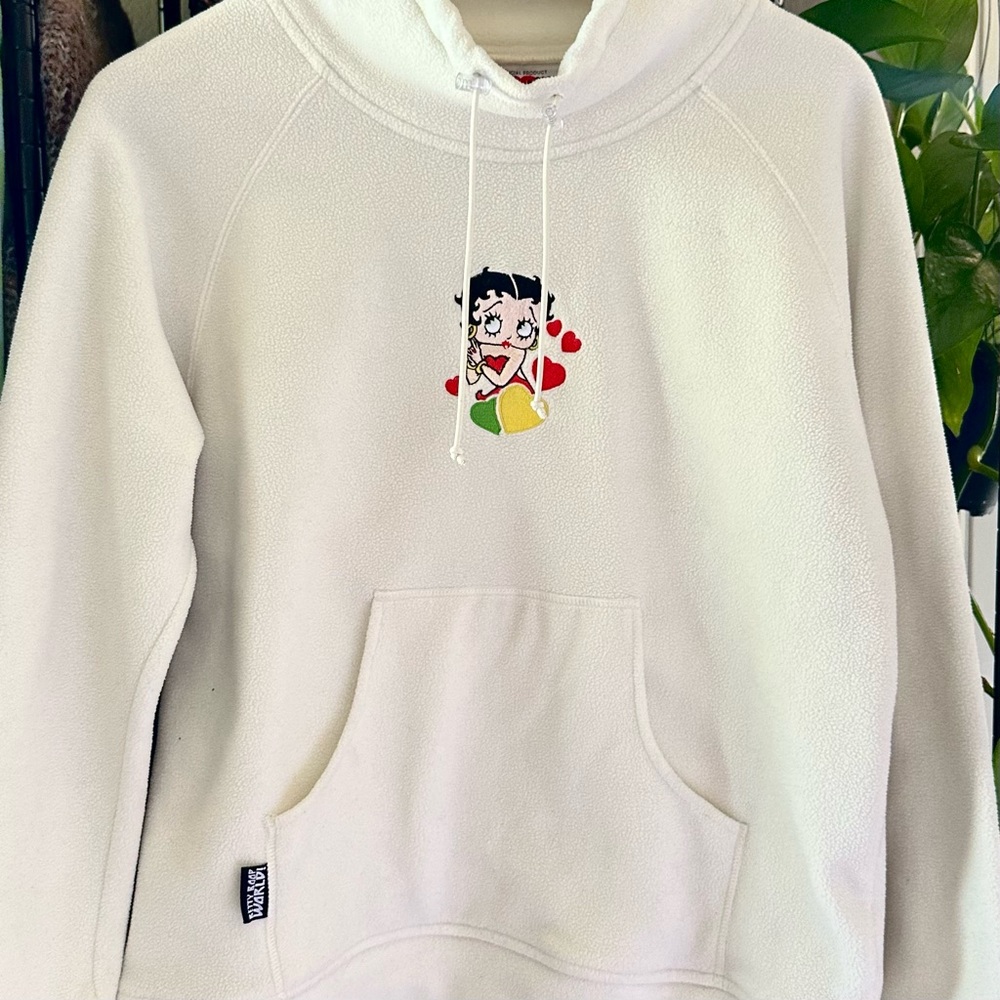 Betty Boop fleece drawstring hoodie